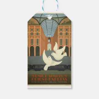 Vintage Travel Milan Orient Express Cadeaulabel