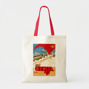 Vintage Travel Odessa Oekraïne Sovjet-Unie Tote Bag