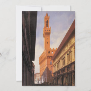 Vintage Travel, Palazzo Vecchio, Florence, Italië