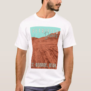 Vintage Travel Petrified Dunes Utah rock formation T-shirt