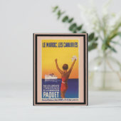 Vintage Travel Poster 45 Briefkaart (Staand voorkant)