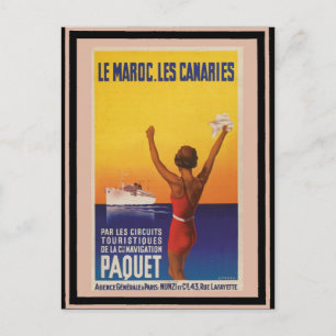 Vintage Travel Poster 45 Briefkaart