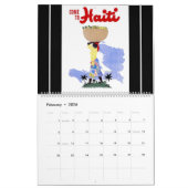 Vintage Travel Poster Agenda Kalender (Feb 2026)