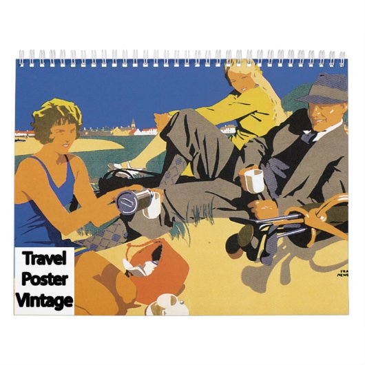 Vintage Travel Poster Art Kalender (Hoes)