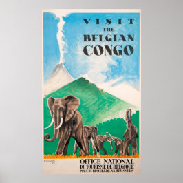 Vintage Travel Poster - Belgisch Congo