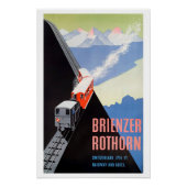 Vintage Travel Poster Brienzer Rothorn (Devant)