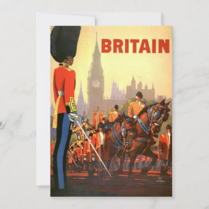 Vintage Travel Poster, Britse Koninklijke Garde Kaart