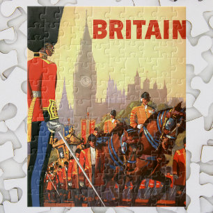 Vintage Travel Poster, Britse Koninklijke Garde Legpuzzel