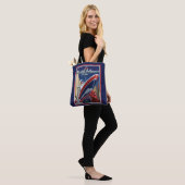 Vintage Travel Poster Canvas tas (Op model)