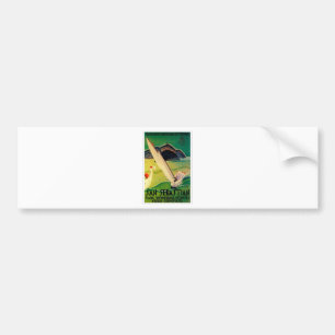 Vintage Travel Poster Donostia San Sebastian Bumpersticker