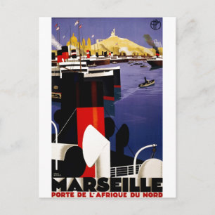 Vintage Travel Poster en Retro Prints Briefkaart