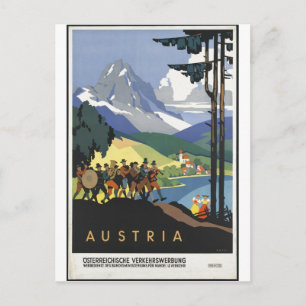 Vintage Travel Poster en Retro Prints Briefkaart