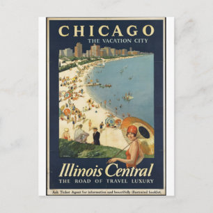 Vintage Travel Poster en Retro Prints Briefkaart