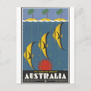 Vintage Travel Poster en Retro Prints Briefkaart