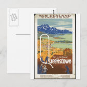 Vintage Travel Poster en Retro Prints Briefkaart (Voorkant / Achterkant)