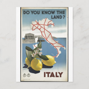 Vintage Travel Poster en Retro Prints Briefkaart