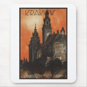 Vintage Travel Poster en Retro Prints Muismat