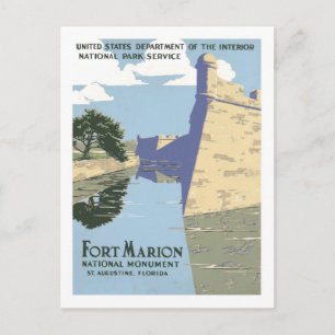Vintage Travel Poster, Florida Briefkaart