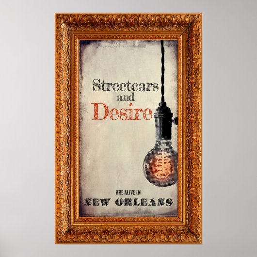 Vintage travel poster for New Orleans (Devant)