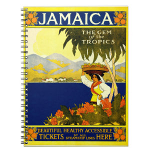 Vintage Travel Poster: Jamaica Notitieboek