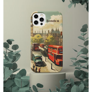 Vintage Travel Poster Londen City Centre iPhone 11 Pro Hoesje