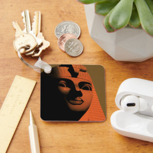 Vintage Travel Poster met Sphinx, Egypte, Afrika Sleutelhanger