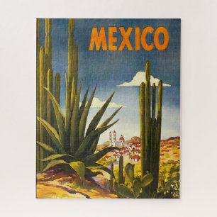 Vintage Travel Poster Mexico Legpuzzel
