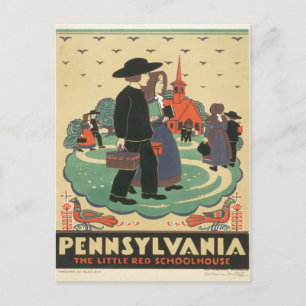 Vintage Travel Poster Promoting Pennsylvania Briefkaart
