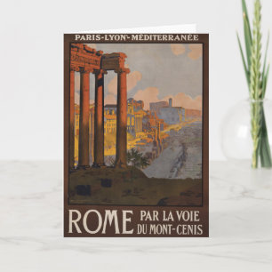 Vintage Travel Poster van het Forum Romanum bij zo Kaart