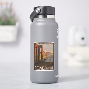 Vintage Travel Poster van het Forum Romanum bij zo Sticker