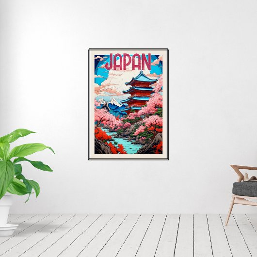 Vintage Travel Poster van Japan