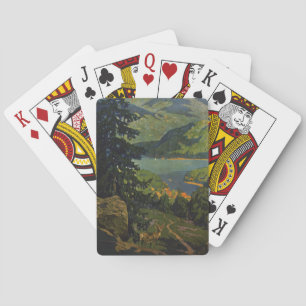 Vintage Travel Poster voor het Adirondackgebergte Pokerkaarten