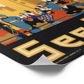 Vintage Travel Poster voor India (Hoek)