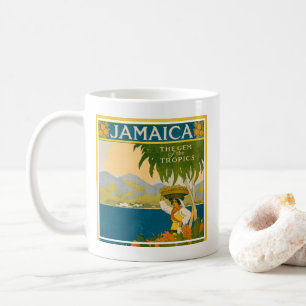 Vintage Travel Poster voor Jamaica Koffiemok