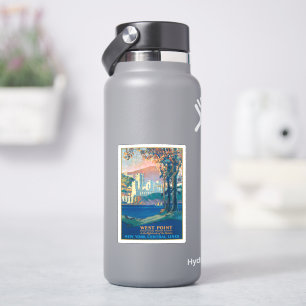 Vintage Travel Poster voor New York Central Lines Sticker