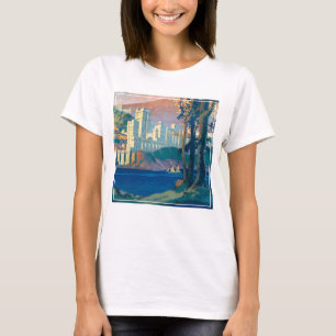 Vintage Travel Poster voor New York Central Lines T-shirt