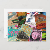 Vintage Travel Posters Briefkaart (Voorkant / Achterkant)