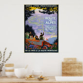 Vintage Travel Posters - La Route des Alpes (Cuisine)