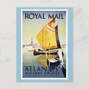 Vintage Travel Royal Mail Atlantis Briefkaart