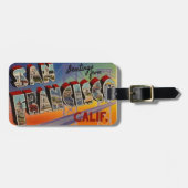 Vintage Travel San Francisco Bagagelabel (Voorkant horizontaal)