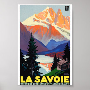 Vintage Travel - Savoy - La Savoie Frankrijk Poster