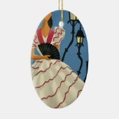 Vintage Travel Spanje Keramisch Ornament (Rechts)