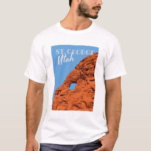 Vintage Travel St. George Utah rotsformaties T-shirt