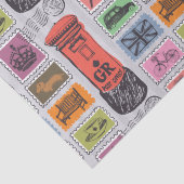 Vintage Travel-/Stampapier Tissuepapier (Detail)