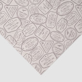 Vintage Travel/Stamps Tissuepapier (Detail)