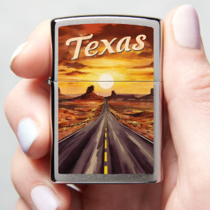 Vintage Travel Texas Landschap Retro Schilderachti