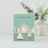 Vintage Travel uit Nieuw-Zeeland Briefkaart (Staand voorkant)