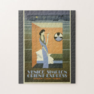 Vintage Travel Venice Orient Express Poster Legpuzzel