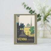 Vintage Travel Wenen Briefkaart (Staand voorkant)