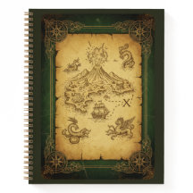 Vintage Treasure Map & Mythical Sea Creature